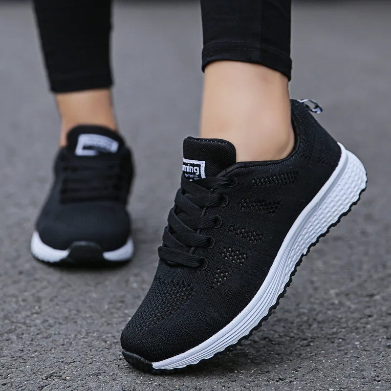 Andningsaktiva fritidssneakers för kvinnor Hemnix