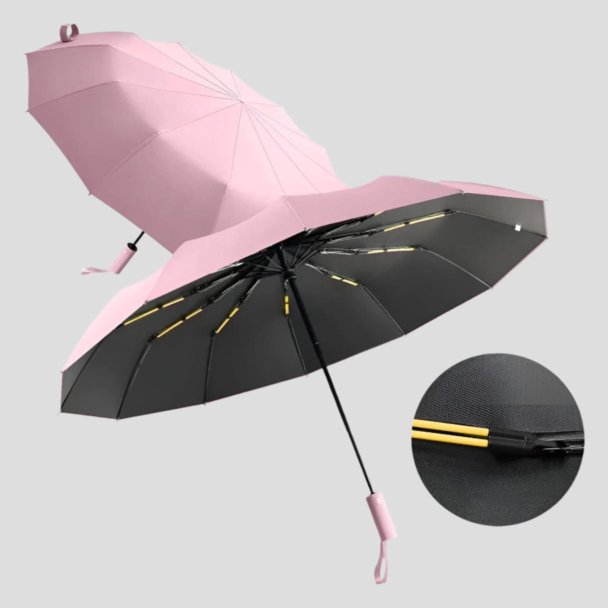 Fällbar paraply – Vindbeständig & UV-skydd | Kompakt & Hållbar Carvallo