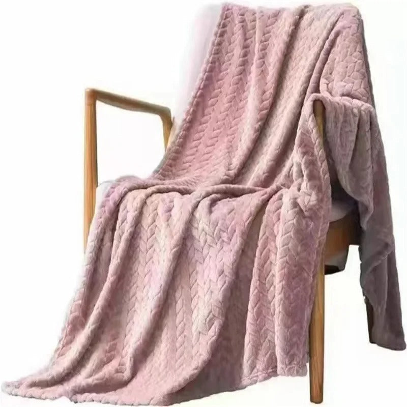 Coral Velvet Wool Blanket-Bellasverige-Rosa-100x120cm-Hemnix