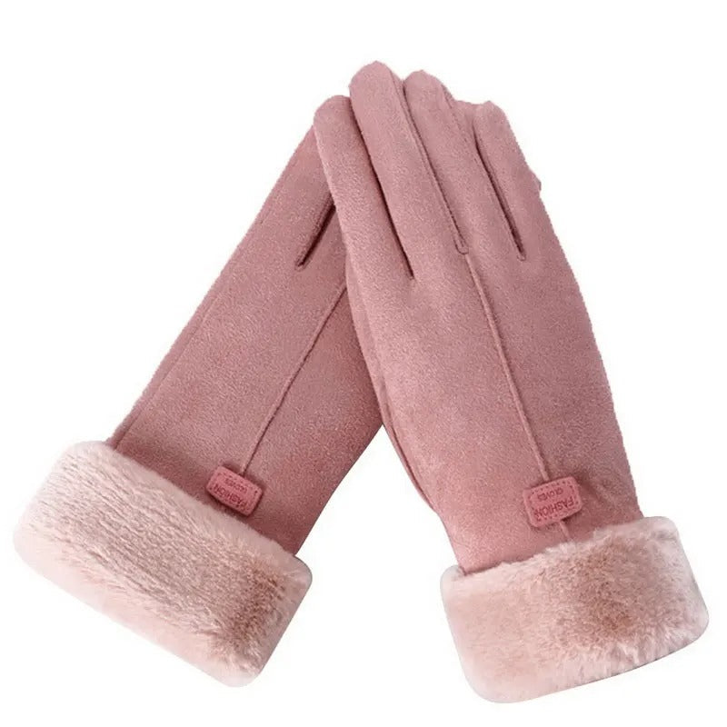 Furry Warm Full Finger vantar-Bellasverige-Rosa-Hemnix
