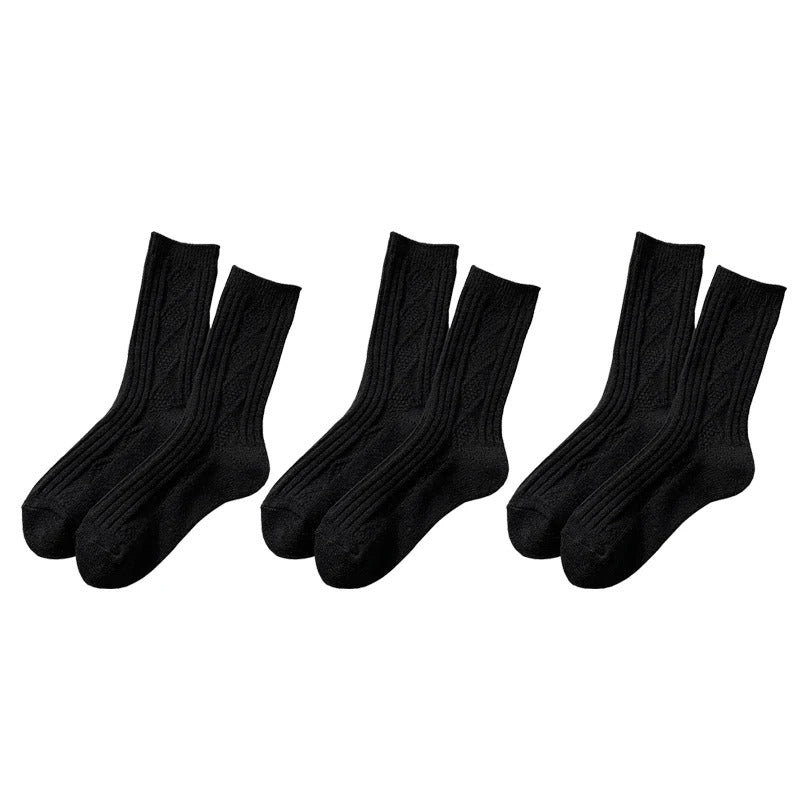 3 par/set Kashmir-ullstrumpor för kvinnor Hemnix