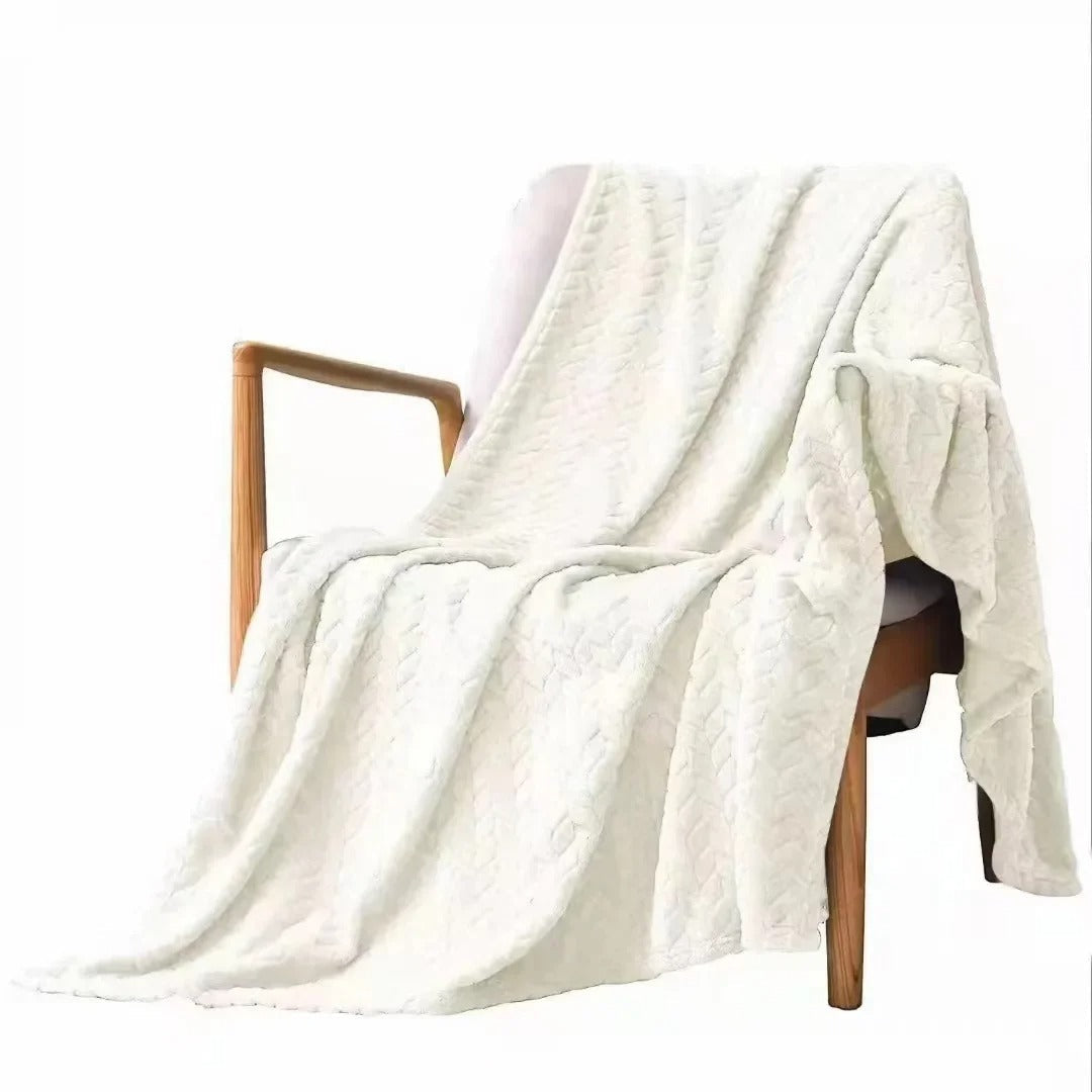 Coral Velvet Wool Blanket-Bellasverige-Vit-100x120cm-Hemnix