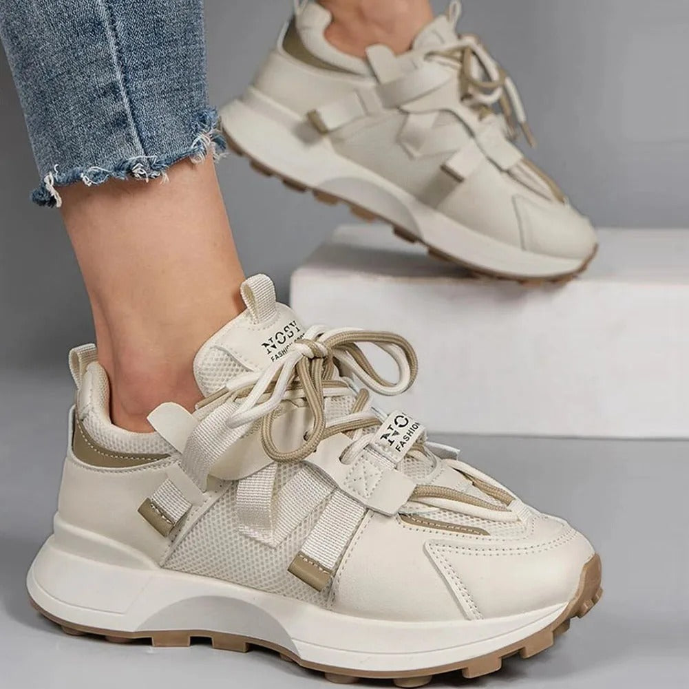 Andningsaktiva färgade sneakers för kvinnor-Hemnix-Hemnix