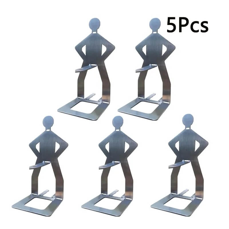 Sausbro - Bärbar korvhållare i rostfritt stål för camping, grill och picknick 5st-Kitchen Organizers-BB-Hemnix