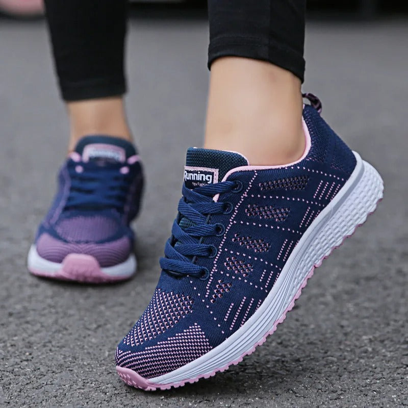 Andningsaktiva fritidssneakers för kvinnor Hemnix