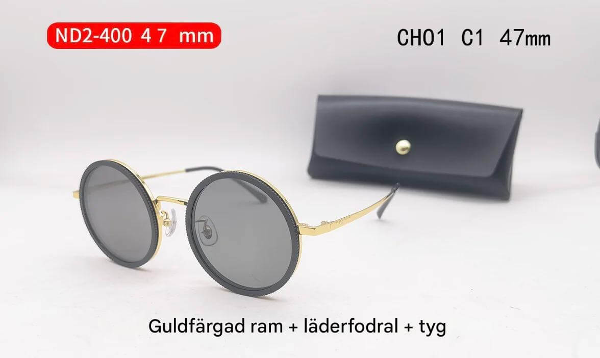 Solvyn – Justerbara Runda Solglasögon för Män & Kvinnor | Polariserade med ND-Liknande Filter och Retrostil-Sunglasses-BB-CH01 C1 47mm kamera-Hemnix