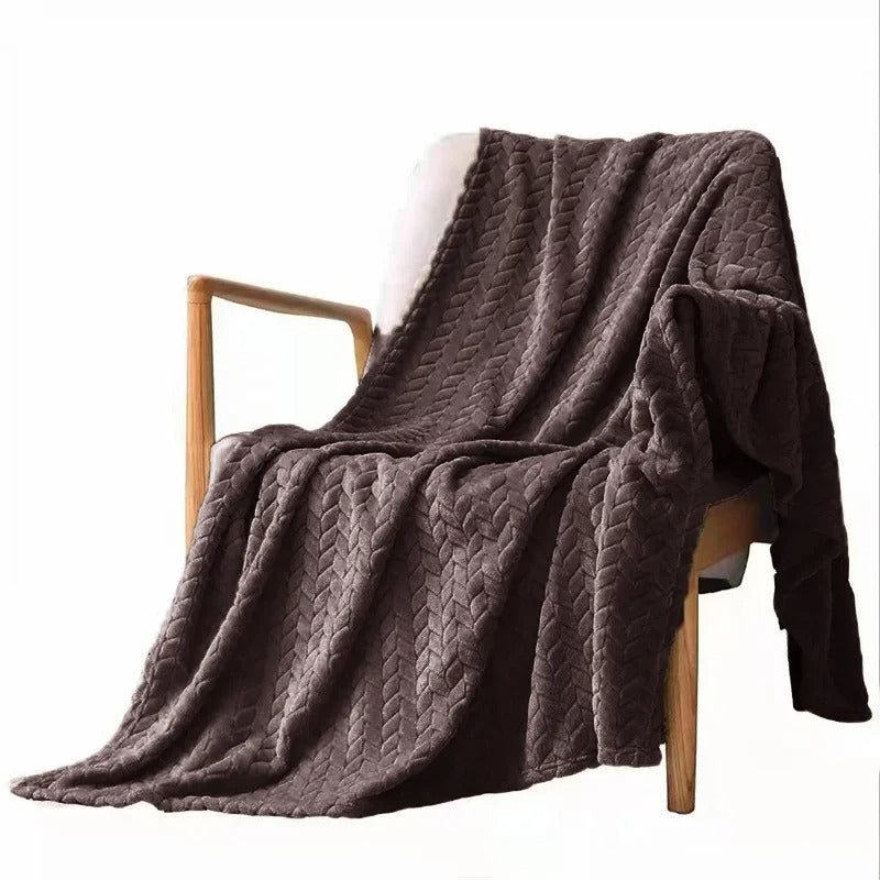 Coral Velvet Wool Blanket-Bellasverige-Brun-100x120cm-Hemnix