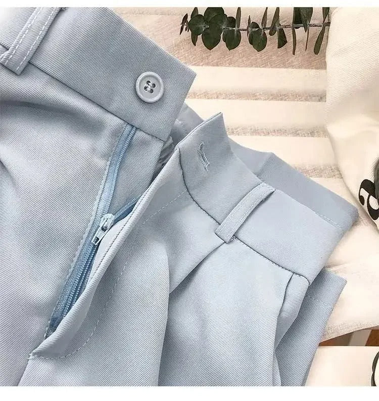 Elastiska byxor med hög midja för kvinnor-Bellasverige-Hemnix