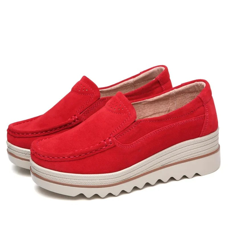 Plattformsskor för kvinnor-Shoes for Women-Hemnix-Röd-35-Hemnix