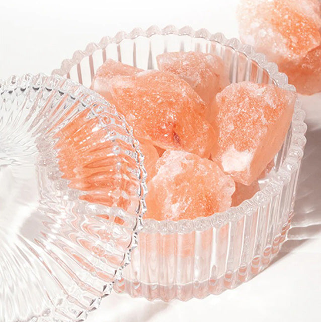 Äkta 2 till 3 kg Himalayasalt lampa med mjukt sken Carvallo