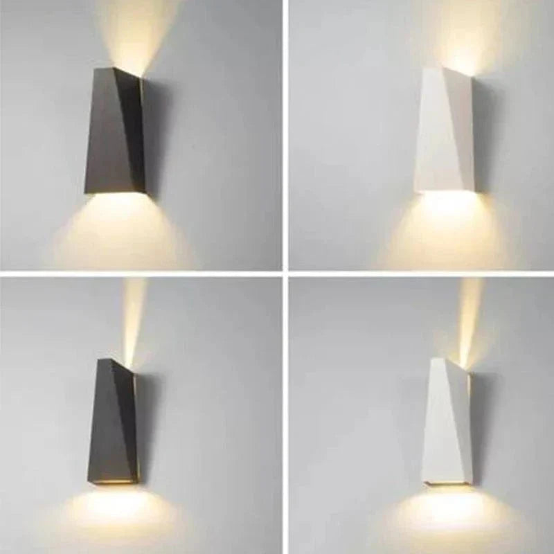 10W Vattentät LED Vägglampa Armatur med Dubbelhuvuden för Inomhus- och Utomhusväggljus Carvallo