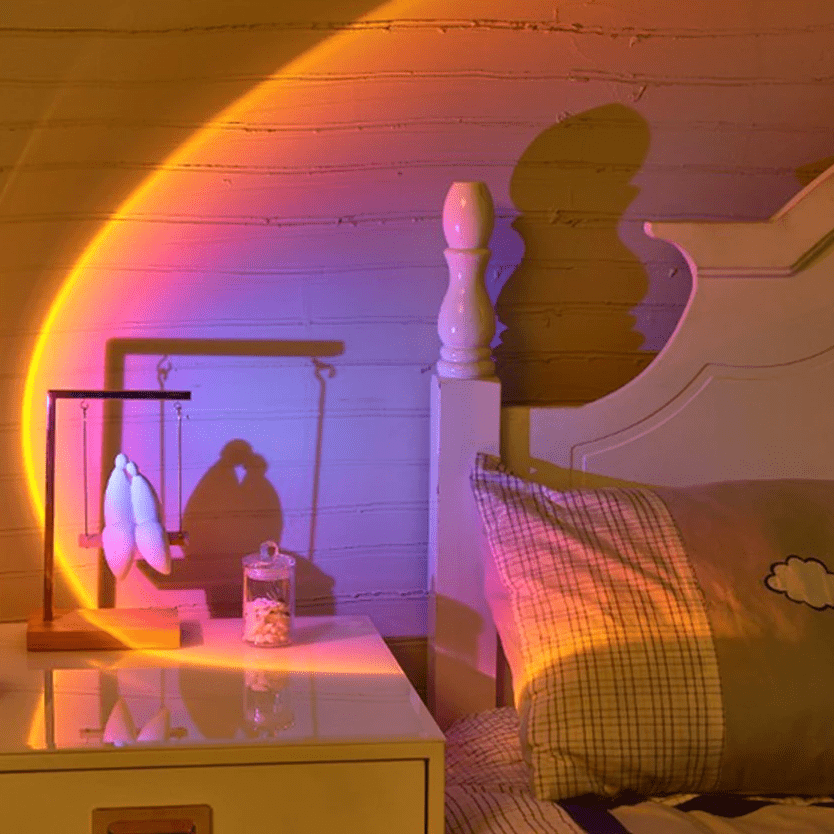 Färgförändrande solnedgångslampa USB-driven Carvallo