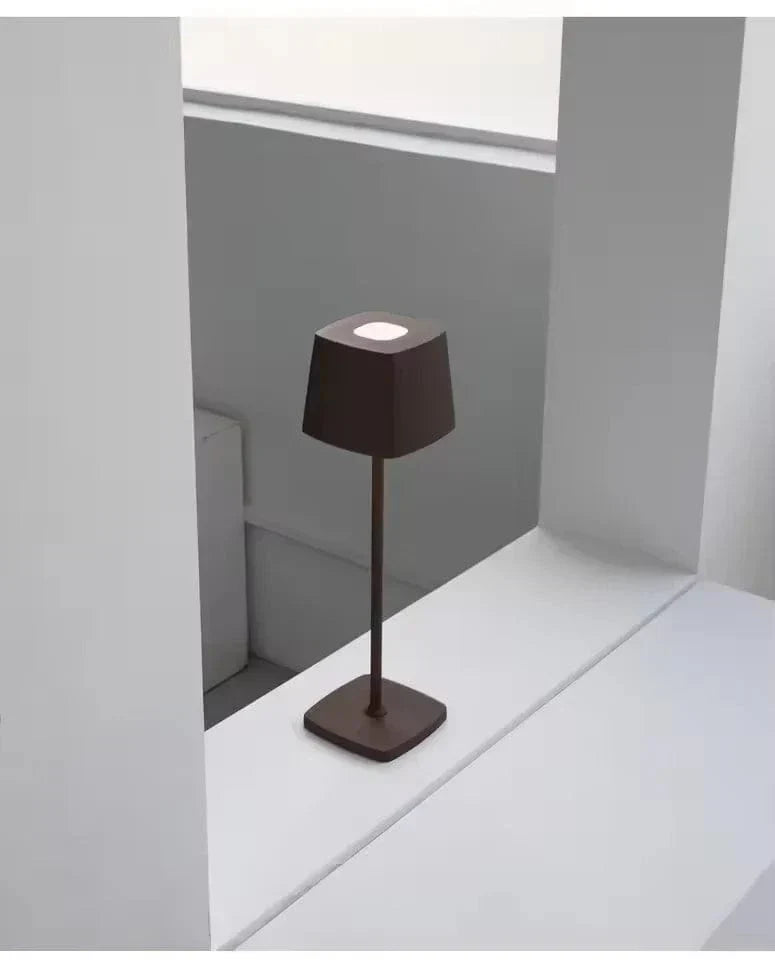 Trådlös LED Bordslampa – Uppladdningsbar - Varmvit - Steglös Dimming - Aluminium - Inomhusbelysning Carvallo