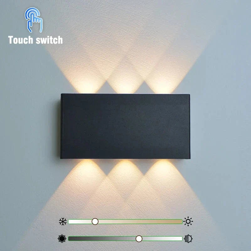 Trådlös LED-vägglampa med touchkontroll – Uppladdningsbar - Dimbar - Minimalistisk design - Tre färgtemperaturer - Inomhusbruk Carvallo