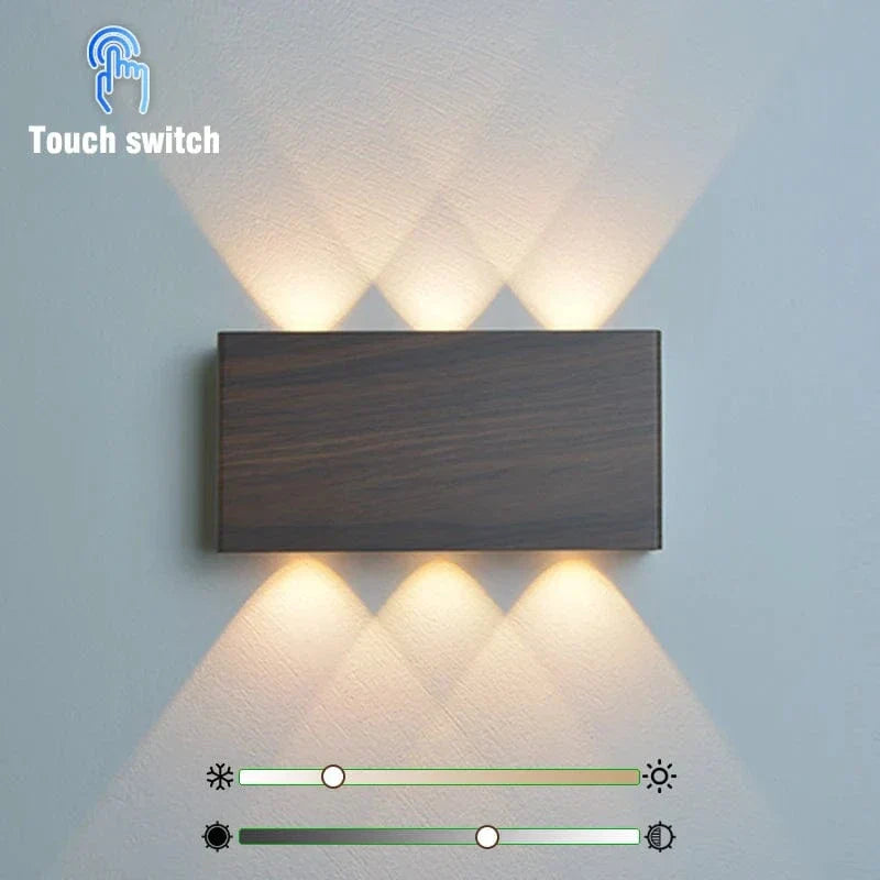 Trådlös LED-vägglampa med touchkontroll – Uppladdningsbar - Dimbar - Minimalistisk design - Tre färgtemperaturer - Inomhusbruk Carvallo