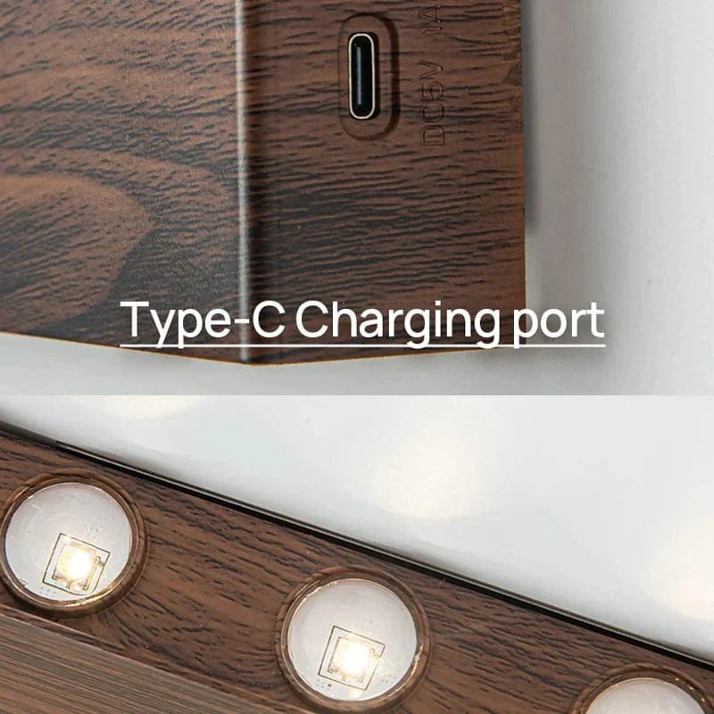 Trådlös LED-vägglampa med touchkontroll – Uppladdningsbar - Dimbar - Minimalistisk design - Tre färgtemperaturer - Inomhusbruk Carvallo