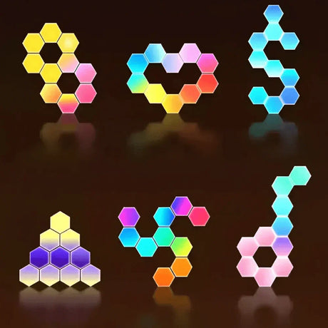 Anpassningsbara LED Hexagon Vägglampor Carvallo