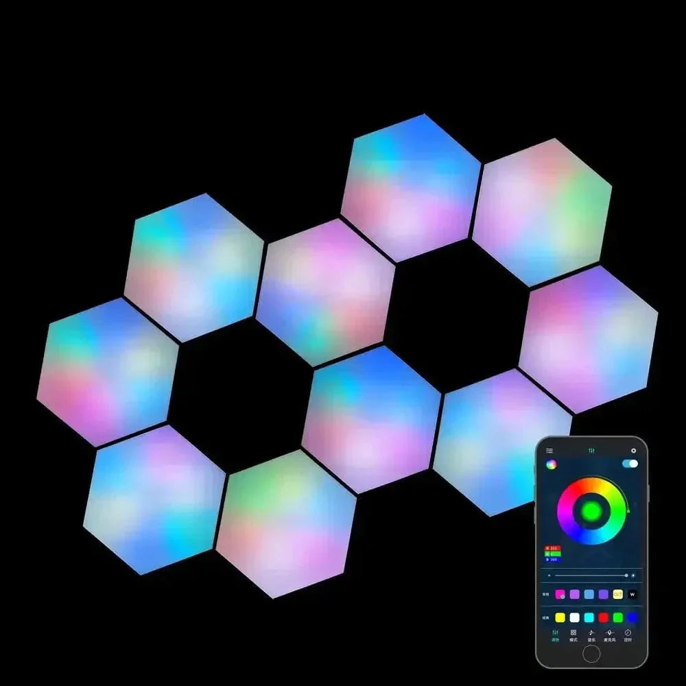 Anpassningsbara LED Hexagon Vägglampor Carvallo