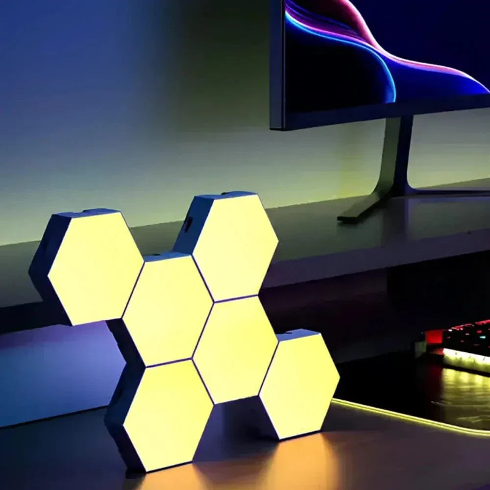 Anpassningsbara LED Hexagon Vägglampor Carvallo