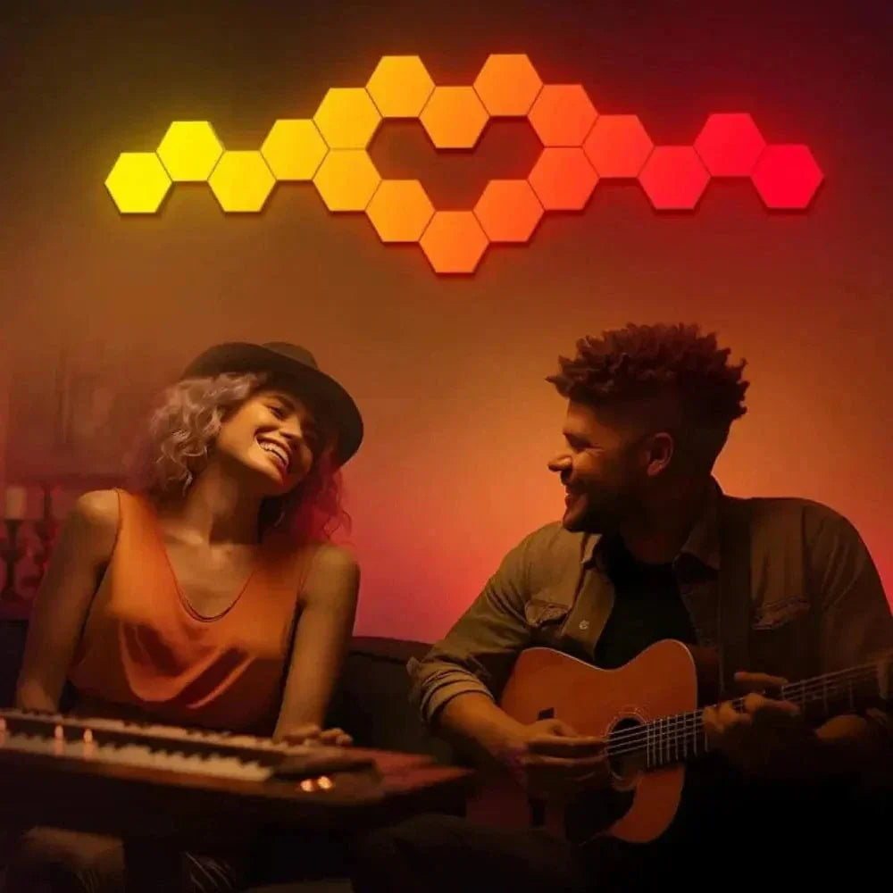 Anpassningsbara LED Hexagon Vägglampor Carvallo