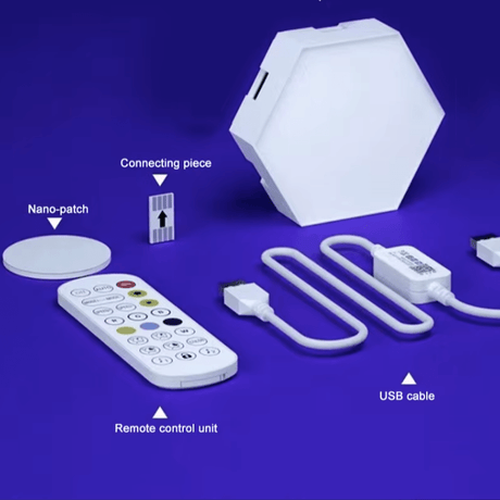 Anpassningsbara LED Hexagon Vägglampor Carvallo