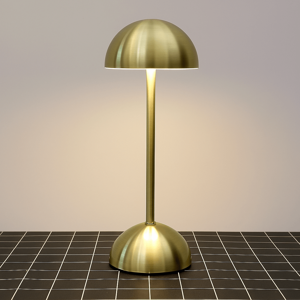 Dimbar Krom Finish LED Uppladdningsbar Bordslampa Carvallo