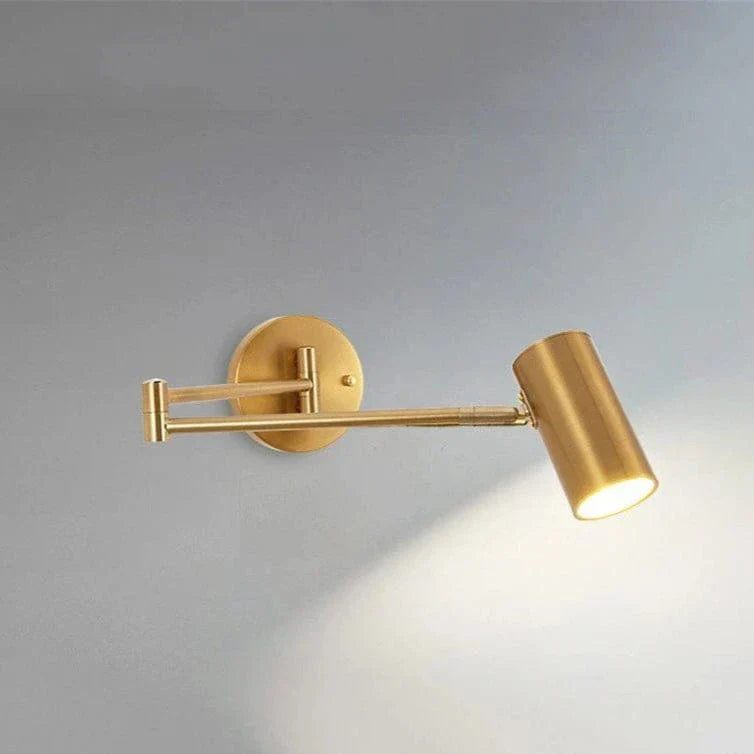 Fällbar LED-vägglampa med teleskopisk design – Justerbar - Modern nordisk stil - Idealisk för sovrum - Vardagsrum - Väggmonterad Carvallo