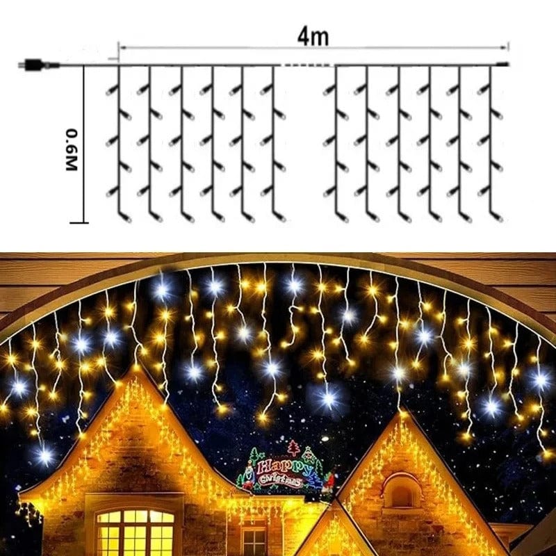 Icicle String LED Twinkle Effekt Ljus Carvallo