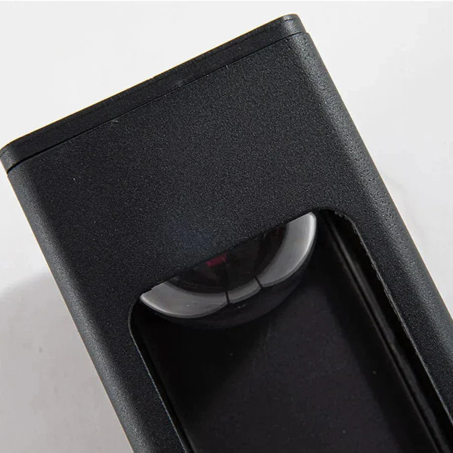 IP67 Vattentät 12W Svart Aluminium Utomhusvägglampa – Modern Utvändig Vägglampa för Trädgård och Veranda Carvallo