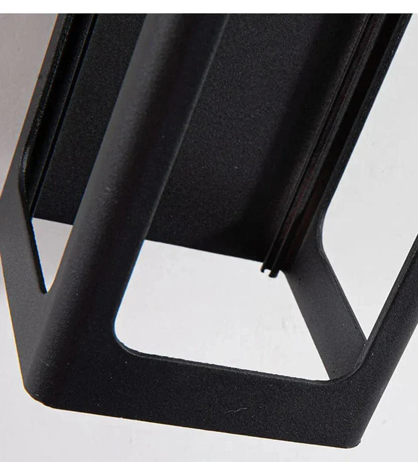 IP67 Vattentät 12W Svart Aluminium Utomhusvägglampa – Modern Utvändig Vägglampa för Trädgård och Veranda Carvallo