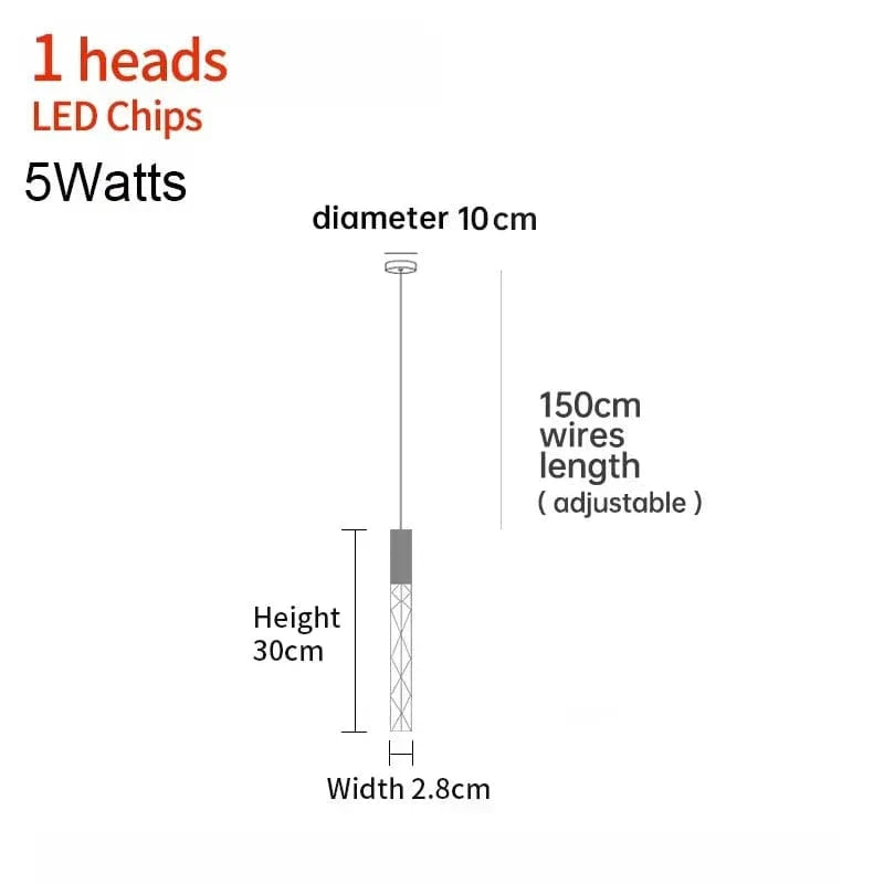 K9 Crystal LED Pendelarmatur – Anpassningsbar Hänglampa för Vardagsrum, Sovrum och Kommersiella Utrymmen Carvallo