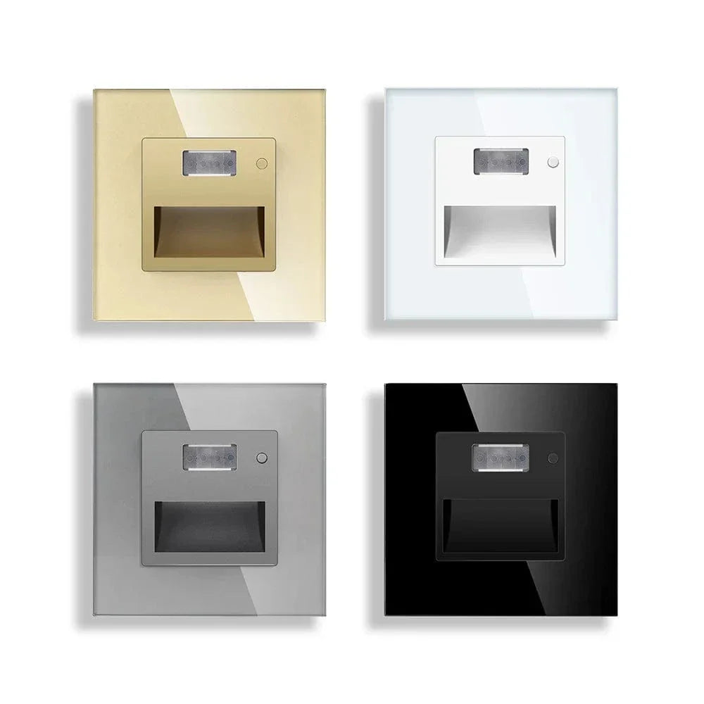 LED Rörelsesensor Trappa Lampa – Inbyggd Inomhusbelysning för Trapphus och Korridor, Energibesparande PIR Sensor Carvallo