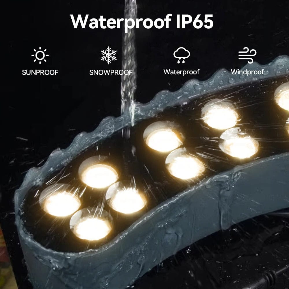 LED Utomhus Spotlights Med Spikfäste – IP65 Klassad - RGB - Aluminium - Trädgårdslandskapsbelysning - 12W - Hållbar och Väderbeständig Carvallo