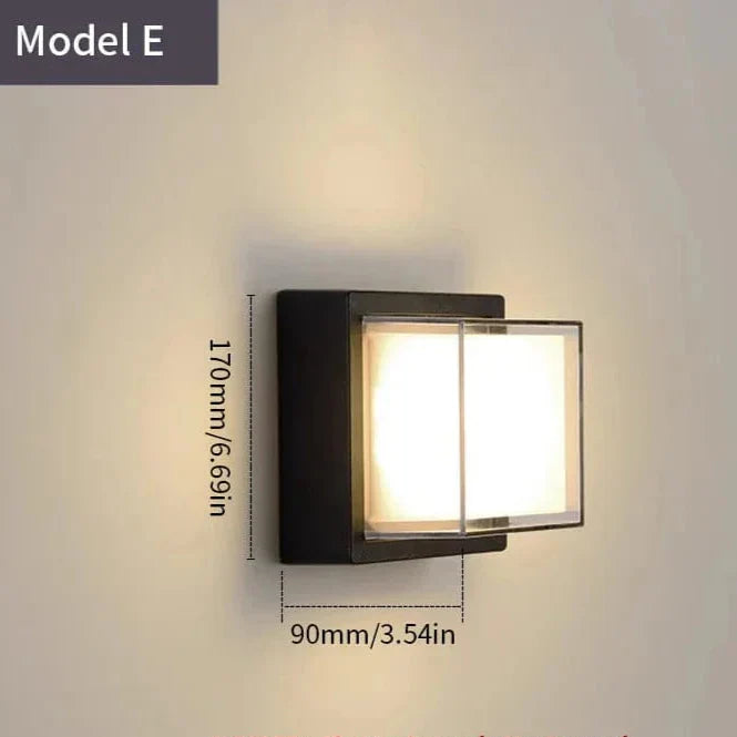 LED Utomhusvägglampa PIR Rörelsesensor Carvallo