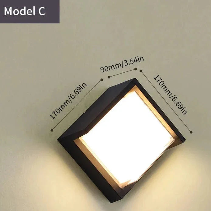 LED Utomhusvägglampa PIR Rörelsesensor Carvallo