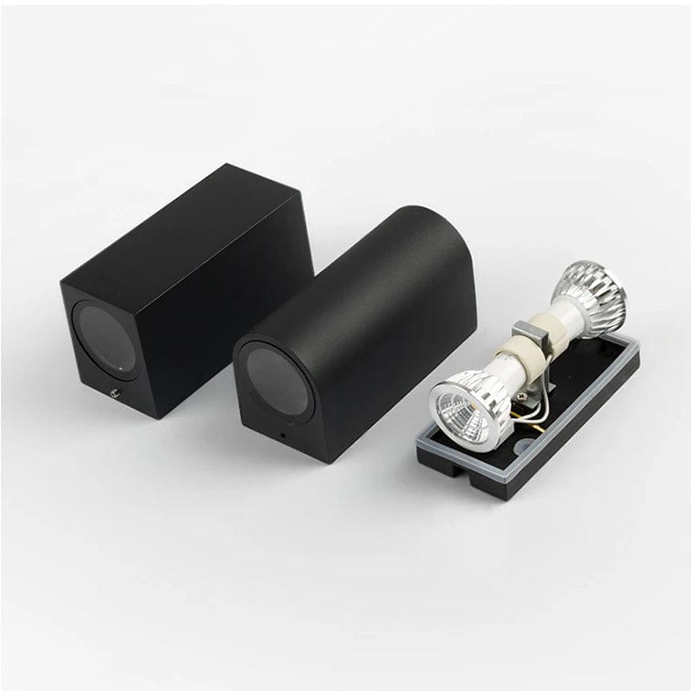 LED Utomhusvägglampa - Vattentålig Design - IP65 Klassad - Hållbart ABS Material - Modern Cylindrisk Form - 6W Effekt - Inomhus/Utebruk Carvallo