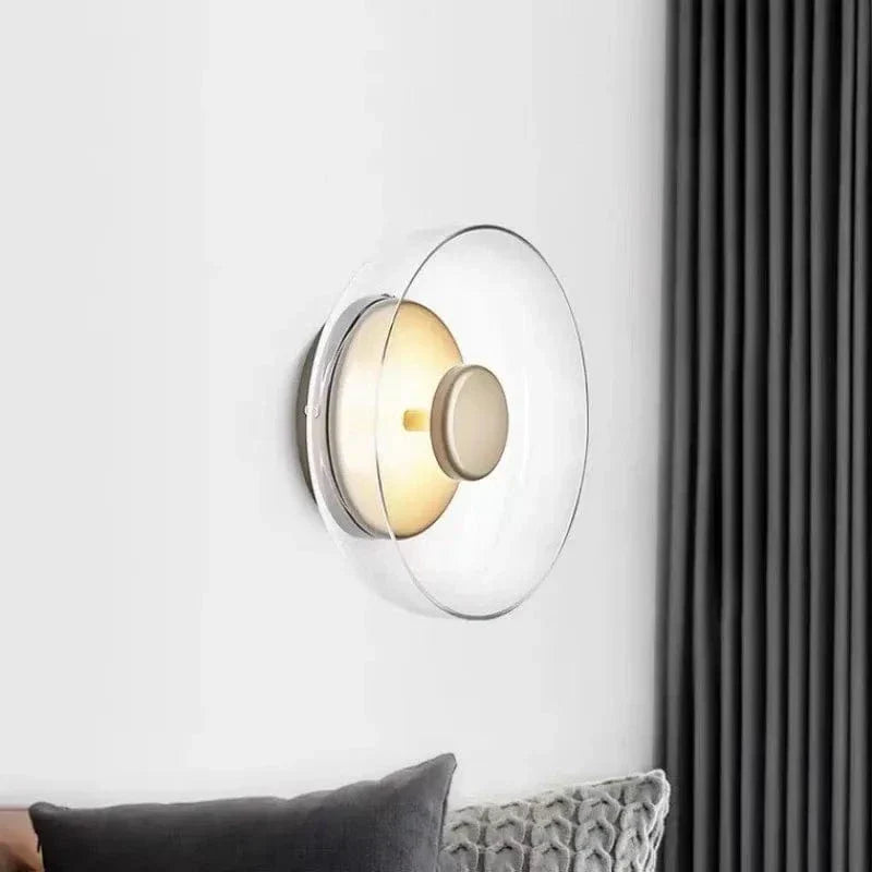 LED Vägglampa Med Glas Skärm - Modern Design - Varm Vit Ljus - Järn Konstruktion - Inomhus Vägglampor - Dekorativa Väggfästen Carvallo