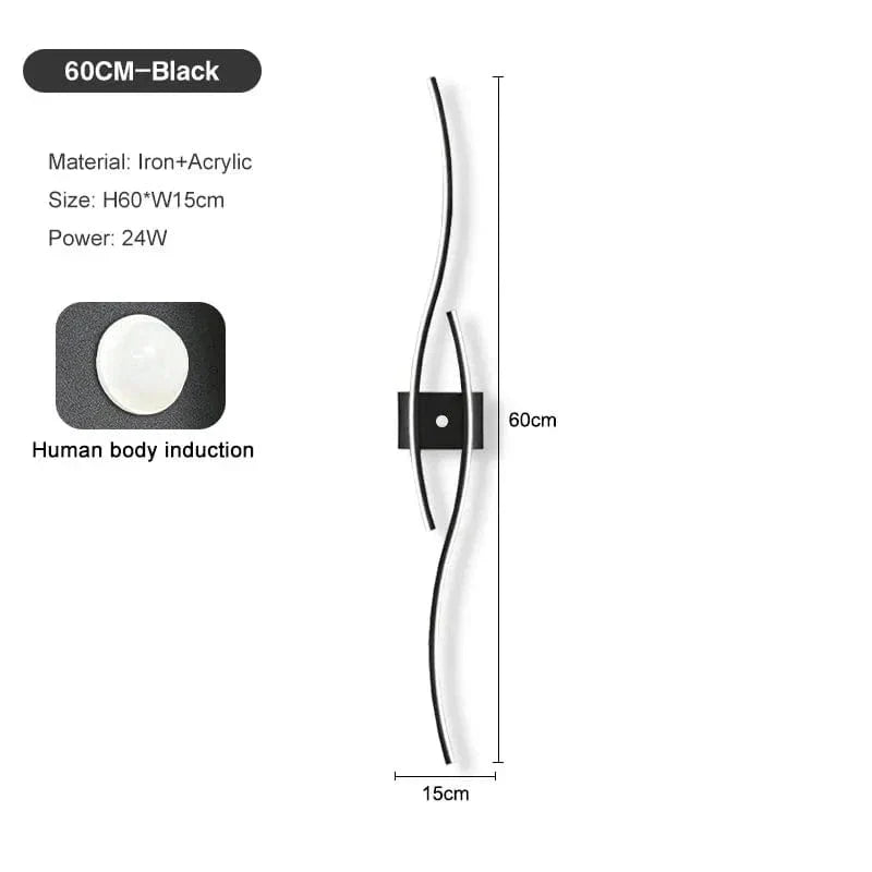 LED Väggregal PIR Rörelsesensor Carvallo