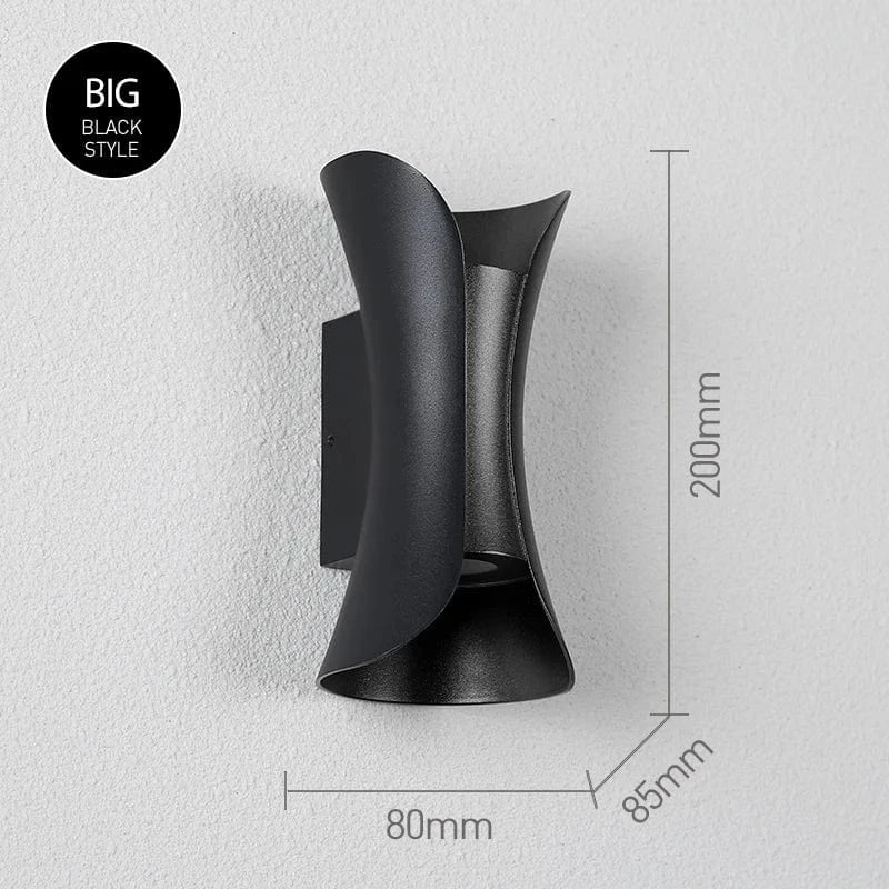 LED Vägglampa Med Modern Design – Vattentät - Aluminium - Inomhus/Utebruk Carvallo