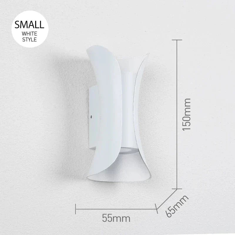 LED Vägglampa Med Modern Design – Vattentät - Aluminium - Inomhus/Utebruk Carvallo