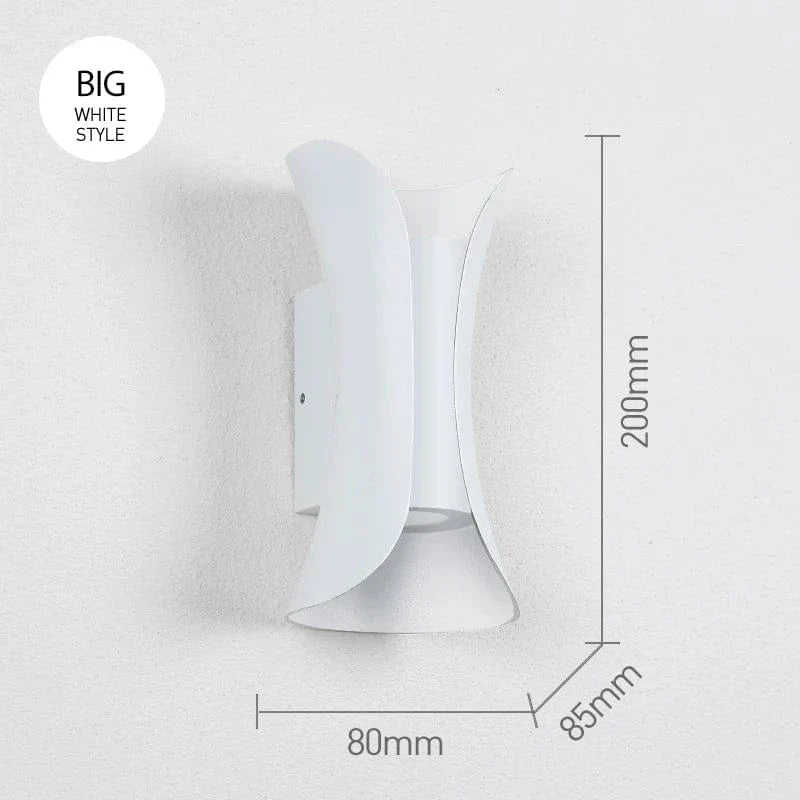 LED Vägglampa Med Modern Design – Vattentät - Aluminium - Inomhus/Utebruk Carvallo