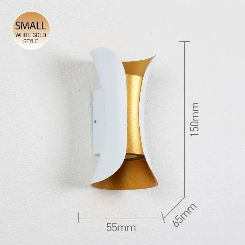 LED Vägglampa Med Modern Design – Vattentät - Aluminium - Inomhus/Utebruk Carvallo