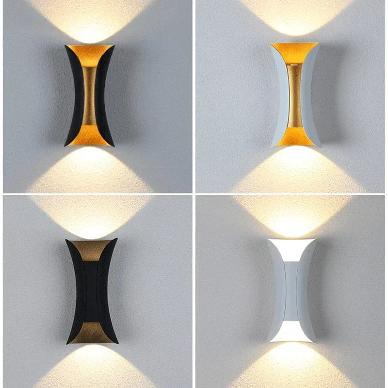 LED Vägglampa Med Modern Design – Vattentät - Aluminium - Inomhus/Utebruk Carvallo