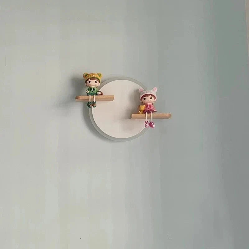 LED Vägglampa Med Unicorn Design – Vägghängd - Nattlampa - Keramik - Barnrum Dekoration - Varm Glöd - Färgglada Accenter Carvallo