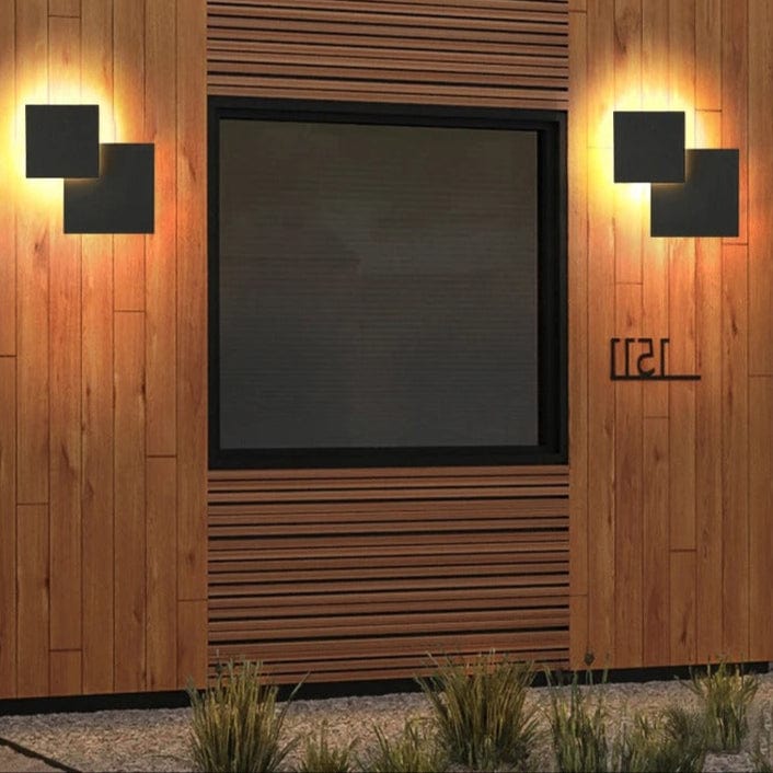 LED Vattentålig Utomhusvägglampa med 360° Rotation – Modern Utomhusväggljus för Trädgårdar och Dörrar Carvallo