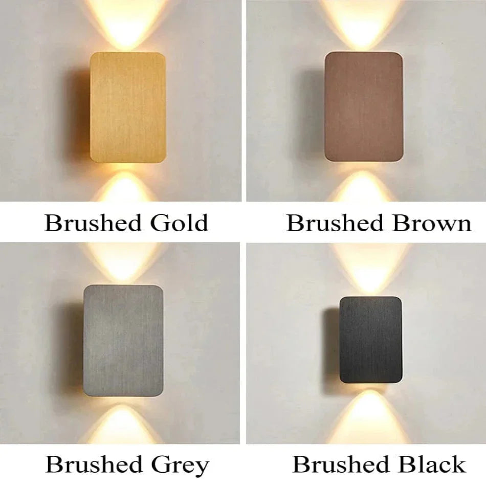 Modern 6W LED Vägglampa - Dubbelhuvud Carvallo