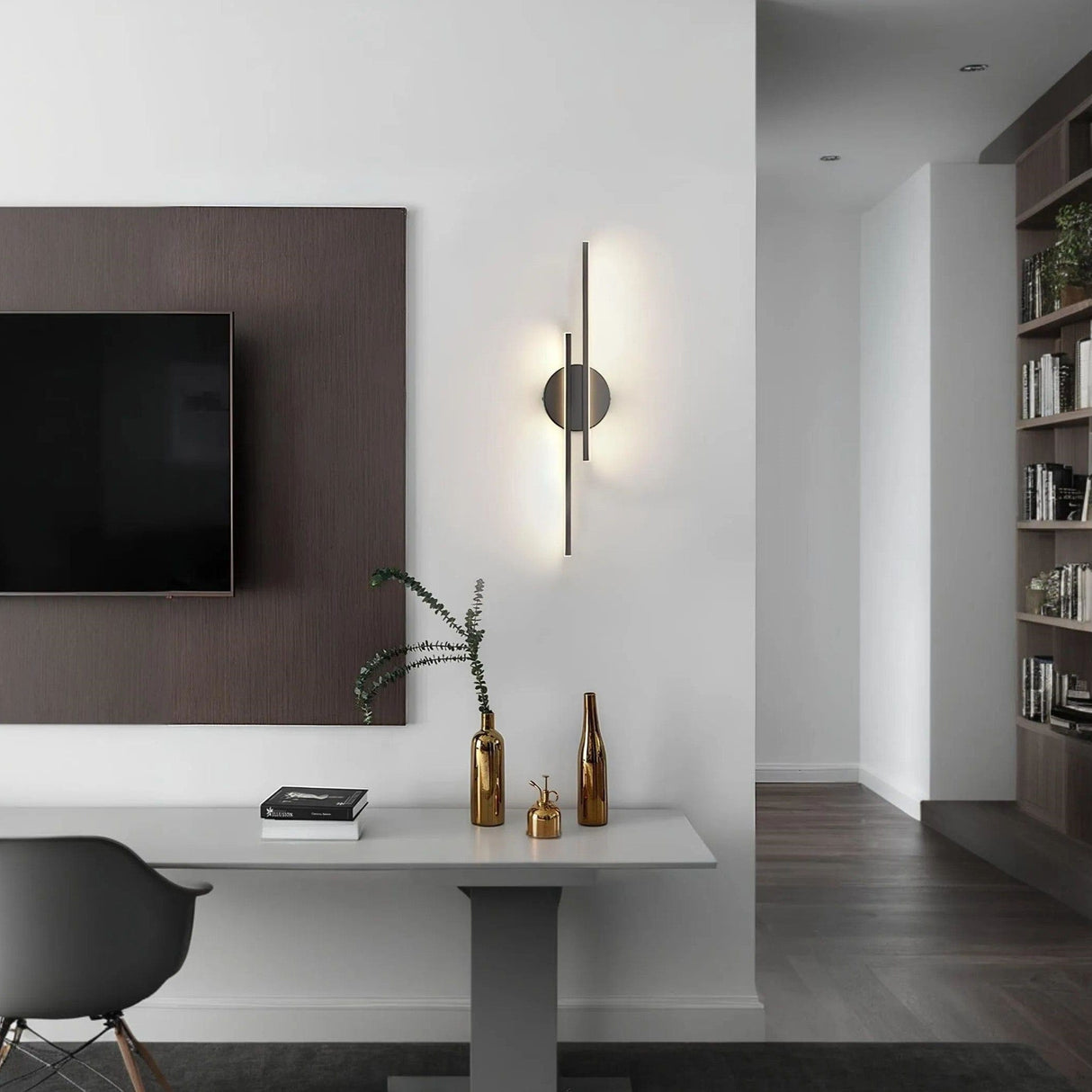 Modern minimalist dual-line LED vägglampa Carvallo