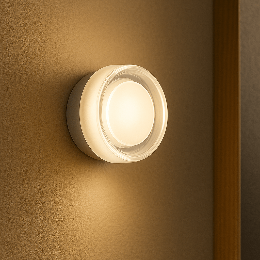 Modern glas skugga LED vägglampa Carvallo