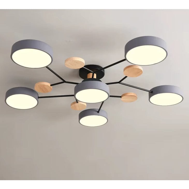 Modern LED Krona - Inomhusbelysning - Justerbar Färgtemperatur - Tre Ljuslägen - Stilig Metall- och Glasdesign - 16 cm Höjd Carvallo