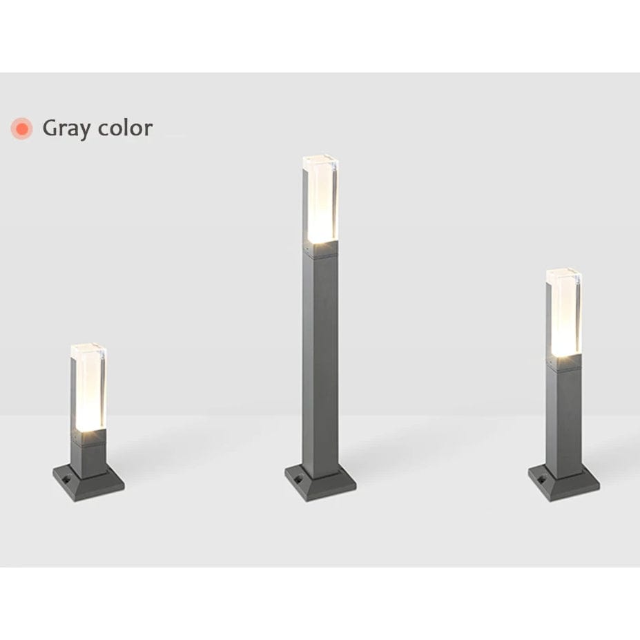 Modern LED Trädgårdslampa med fast bas - IP65 Vattentålig - 10W - Aluminium - Varm/Kall Vit - Utomhuslandskapsbelysning Carvallo